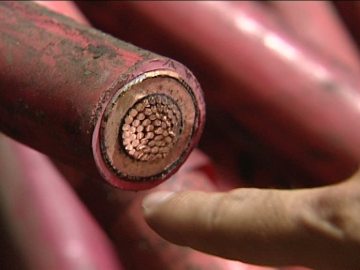 Ladrones de cable cobre