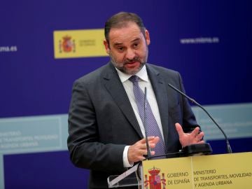 El ministro de Transportes, Movilidad y Agenda Urbana, José Luis Ábalos