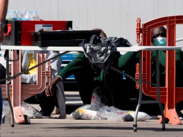 Llegada de migrantes en situación irregular a Los Cristianos Llegada de migrantes en situación irregular a Los Cristianos
