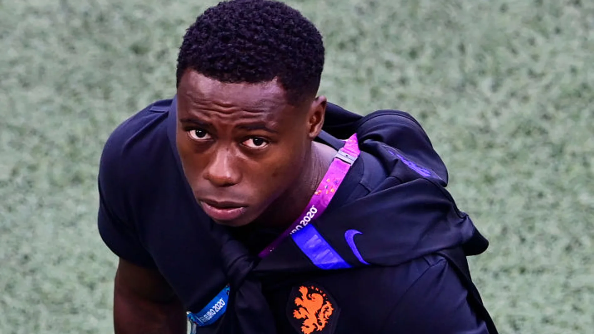 Quincy Promes, en una concentración de Países Bajos Quincy Promes, en una concentración de Países Bajos