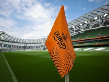 Una panorámica del Aviva Stadium, escenario de la final de la Europa League 2023-24