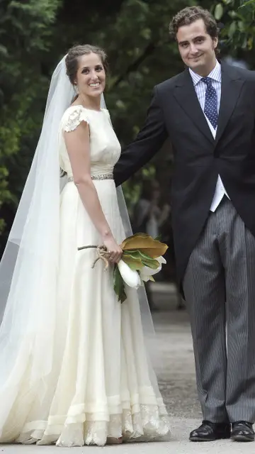Ichi Aragón y Hugo Rodríguez de Prada el día de su boda Ichi Aragón y Hugo Rodríguez de Prada el día de su boda
