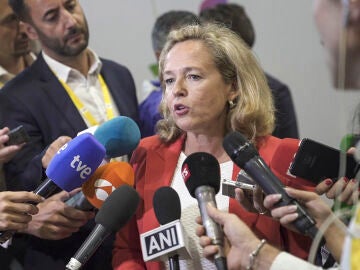 Nadia Calviño, vicepresidenta primera del Gobierno en funciones, en la cumbre del G20