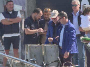 Imagen del rey Juan Carlos en Sanxenxo hoy 