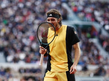 Stefanos Tsitsipas, en su partido ante Daniel Altmaier