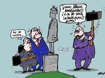 El PSOE ante la presión interna, en la viñeta gráfica de Alfredo Boto El PSOE ante la presión interna, en la viñeta gráfica de Alfredo Boto
